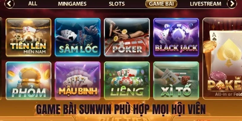 Game bài Sunwin phù hợp mọi hội viên