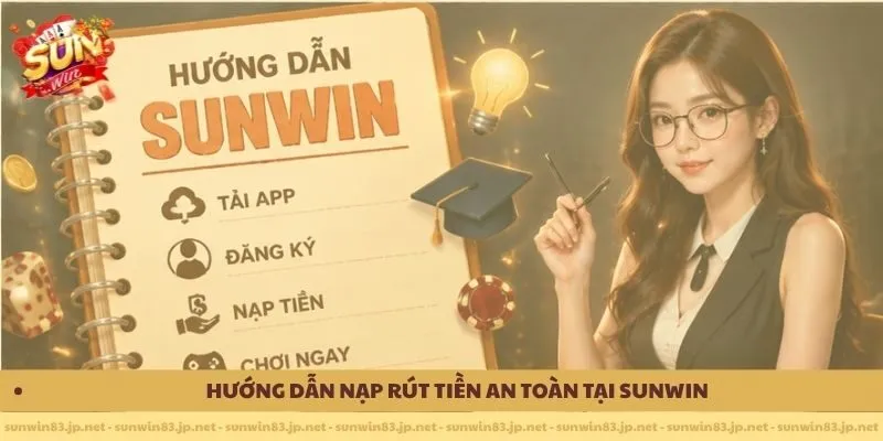 Hướng dẫn nạp rút tiền an toàn tại Sunwin